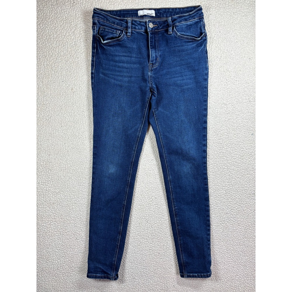 Vervet by Flying Monkey Jeans Women 29 Dark Wash High Rise Skinny Stretch Denim